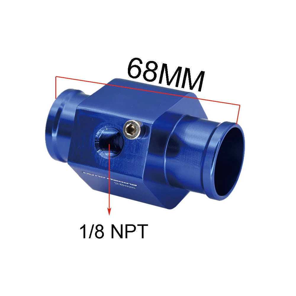 52mm Blue LED Water Temp Gauge | Universal Racing Radiator Sensor Kit additional angle