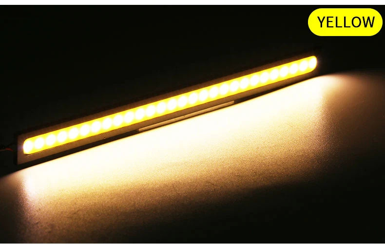 4x Universal Vehicle Led Strip 17CM COB Car Led Strip For Auto DRL Daytime Running Light External Waterproof Styling 12V Led Bar