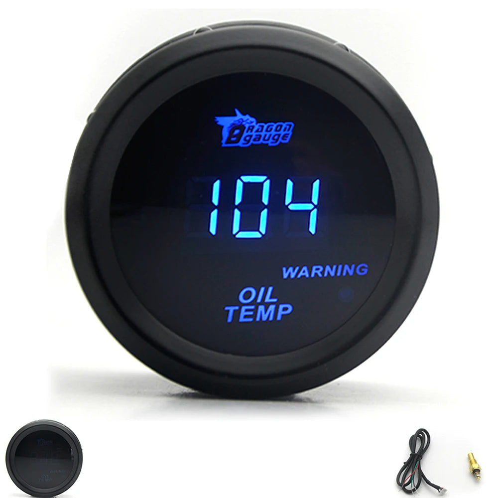 52mm Car Digital Gauge Set | Turbo Boost Water Temp Oil Pressure Voltmeter EGT Tachom lifestyle view