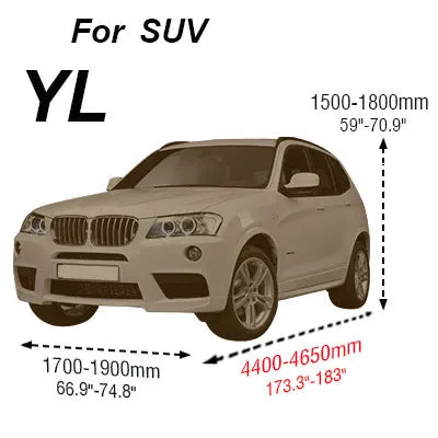 Cawanerl Waterproof Camouflage Car Cover | Full Outdoor Protection for SUV Sedan Hatch close-up view