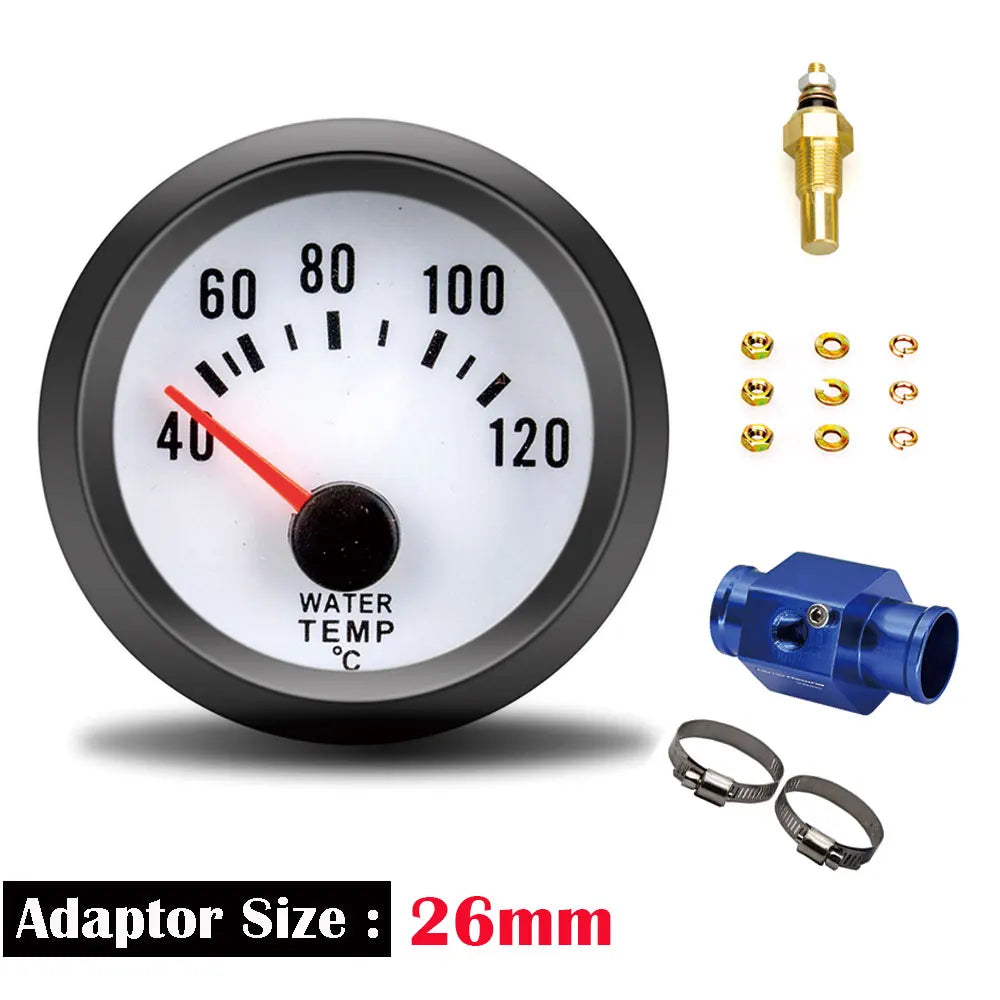 52mm Blue LED Water Temp Gauge | Universal Racing Radiator Sensor Kit alternate view