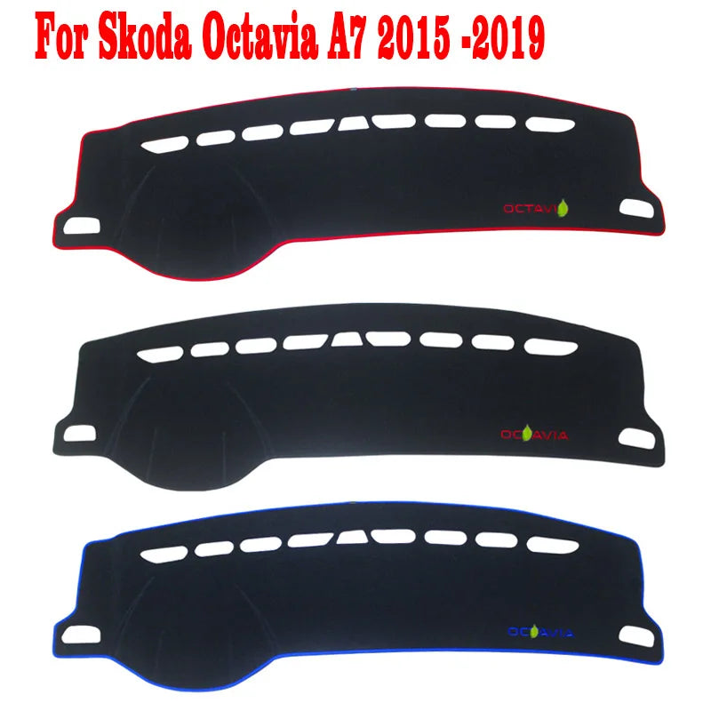 Car Dashboard Cover Mat for Skoda Octavia A7 2015-2019 | Anti-UV Sun Shade Pad additional angle