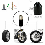 AUTCOAT Universal Aluminum Tire Valve Stem Caps for Car Truck Bike | 4 Pack Dust Cove alternate view