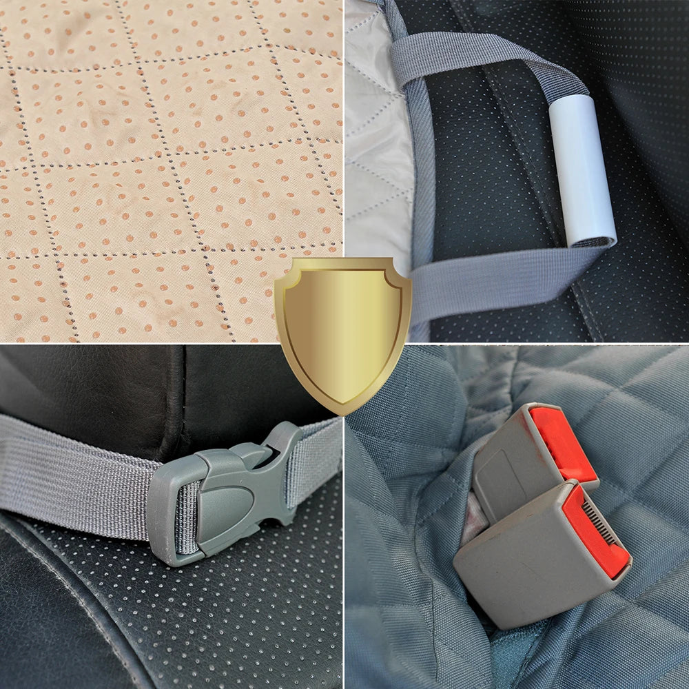 PETRAVEL Dog Car Seat Cover Waterproof Pet Travel Dog Carrier Hammock Car Rear Back additional angle