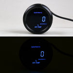 Dynoracing 2" 52mm Digital Exhaust Gas Temp Gauge | Blue LED Car EGT Meter with Sensor detail view