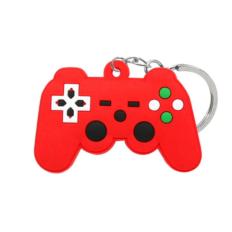 1PCS PVC new style Game Machine Keychain & Keyring Cute Gamepad Joystick Key Chain Key close-up view