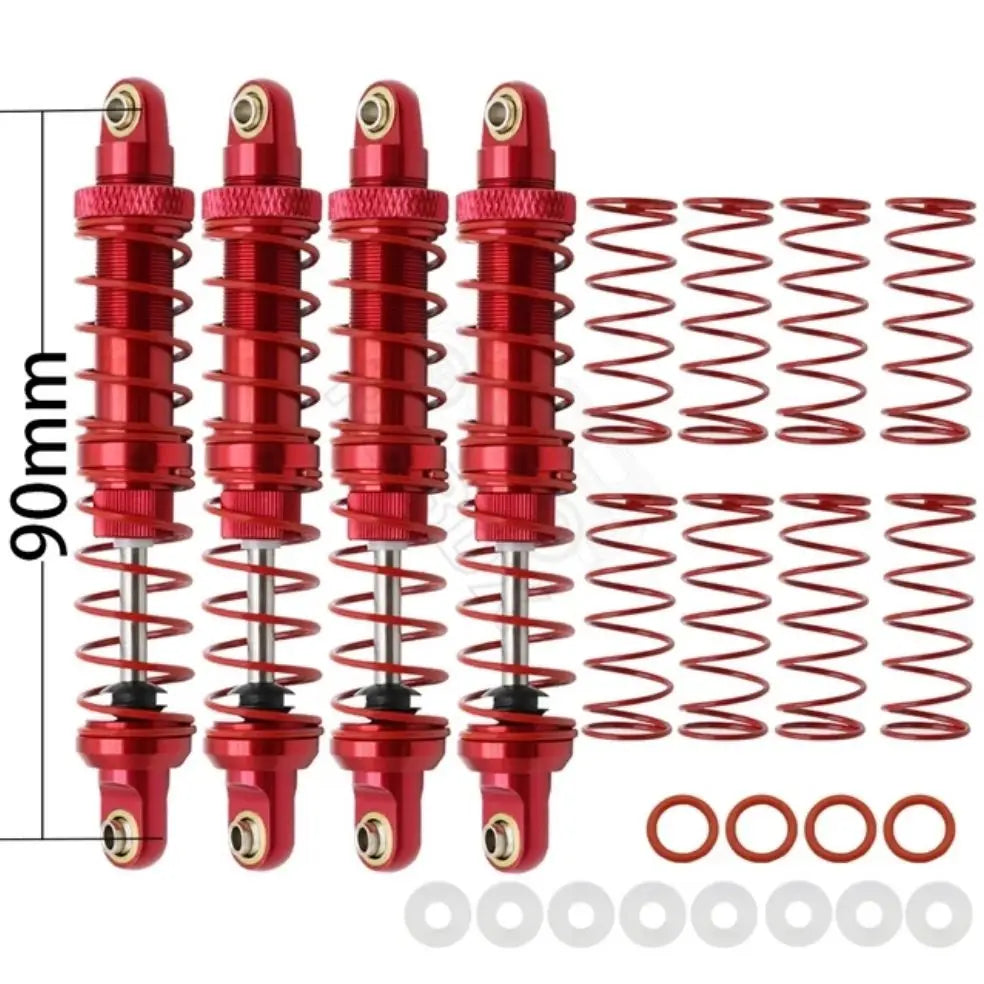 Metal Shock Absorber Oil Damper for 1/10 RC Crawler AXI03007 SCX10 RBX10 D90 TRX4 close-up view