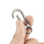 Titanium Buckles EDC Outdoor Tool Titanium Alloy Keychain Tiranium Buckle Key Ring Ca alternate view