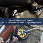 2 Pieces 12V 1/8 NPT Racing Car Oil Temp Sensor | Water Temperature Sensor Gauge TSU01 close-up view