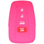 Suitable for Toyota Rav4 Corolla Camry Highlander Prius Car Key Case Silicone Key Fob Cover Remote Control Alarm Key Protector