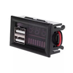 Mini Red LED Blue LED Digital Display Voltmeter Voltage Tester Panel | DC 12V Car Mot alternate view