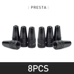 Aluminum Alloy Bicycle Tire Valve Cap Protector for Presta Valve close-up view