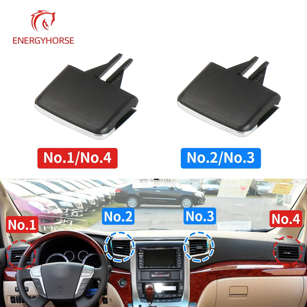 Car Front Air Conditioning Grille AC Vent Outlet Tab Air Conditioning Leaf Adjust Clip Repair Kit for Toyota Alplard