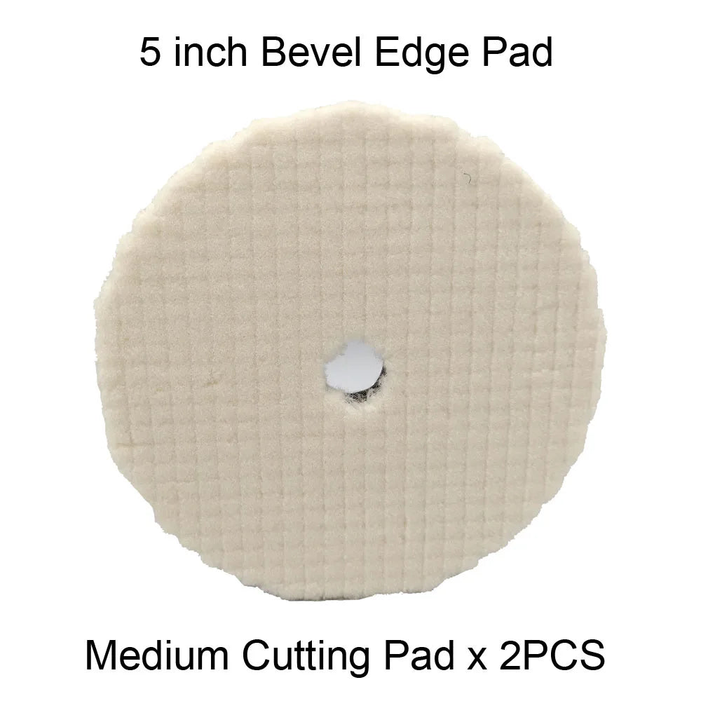 HUTU 5 Inch Wool Polishing Pad | Car Body Polishing Wool Wheel for Polisher lifestyle view