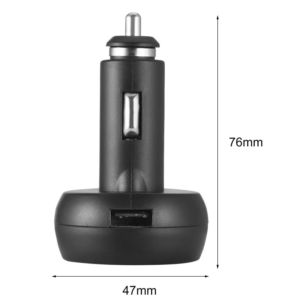 Digital LED Car Cigarette Lighter Voltmeter Thermometer | 3 in 1 USB Charger for 12 additional angle