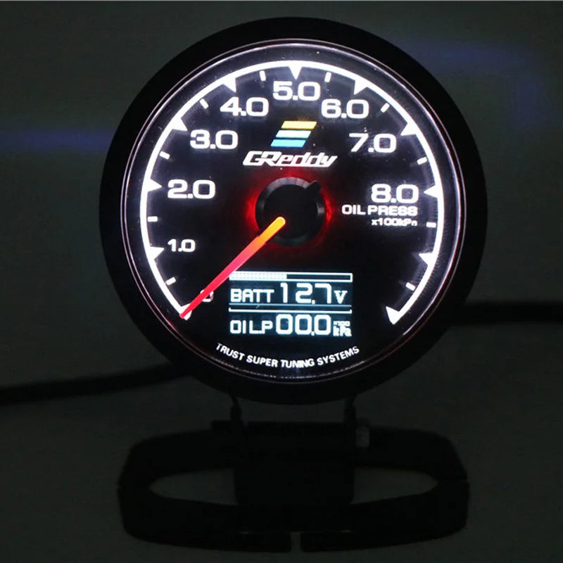 62mm 7-Color LCD Digital Gauge | Multi-Function Turbo Boost Oil Pressure Water Temp R lifestyle view