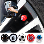AUTCOAT 4/8Pcs Universal Car Tire Valve Caps | Dust Proof Stem Covers for Cars, Trucks close-up view