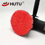 HUTU 3-7 inch Microfiber Polishing Pads for DA/RO Car Polisher | Car Body Polish Kit lifestyle view
