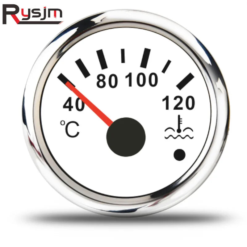 52mm Marine Boat Water Temp Gauge | 40-120℃ Water Temperature Meter for Car Auto Motorcycles