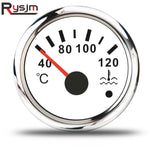 52mm Marine Boat Water Temp Gauge | 40-120℃ Water Temperature Meter for Car Auto Motorcycles