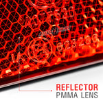 Universal 24LED Red Tail Brake Light | 12V Motorcycle Stop Fog Lamp for Truck ATV UTV close-up view