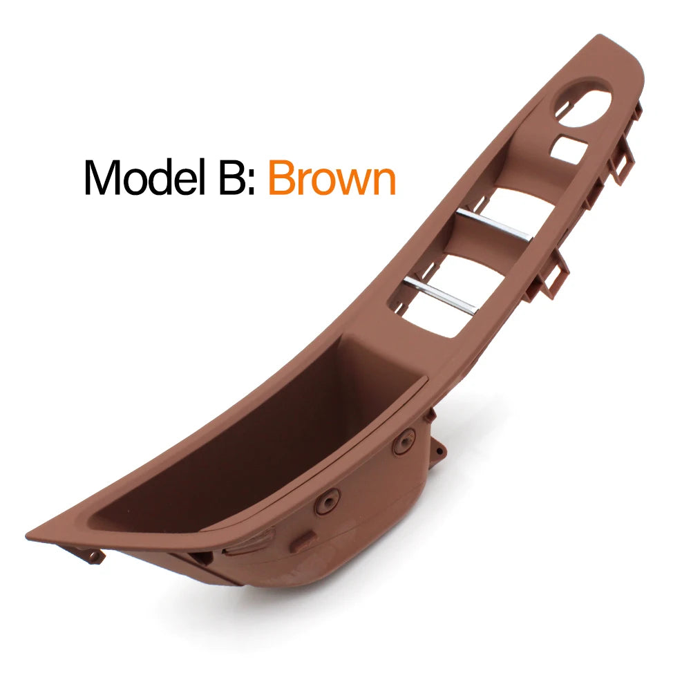Front Left Beige Black Brown Car Interior F10 Door Armrest Panel Door Handle Replacem alternate view