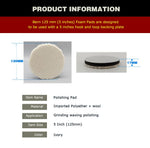 HUTU 5 Inch Wool Polishing Pad | Car Body Polishing Wool Wheel for Polisher lifestyle view