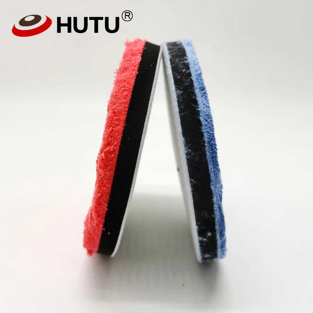HUTU 3-7 inch Microfiber Polishing Pads for DA/RO Car Polisher | Car Body Polish Ki additional angle