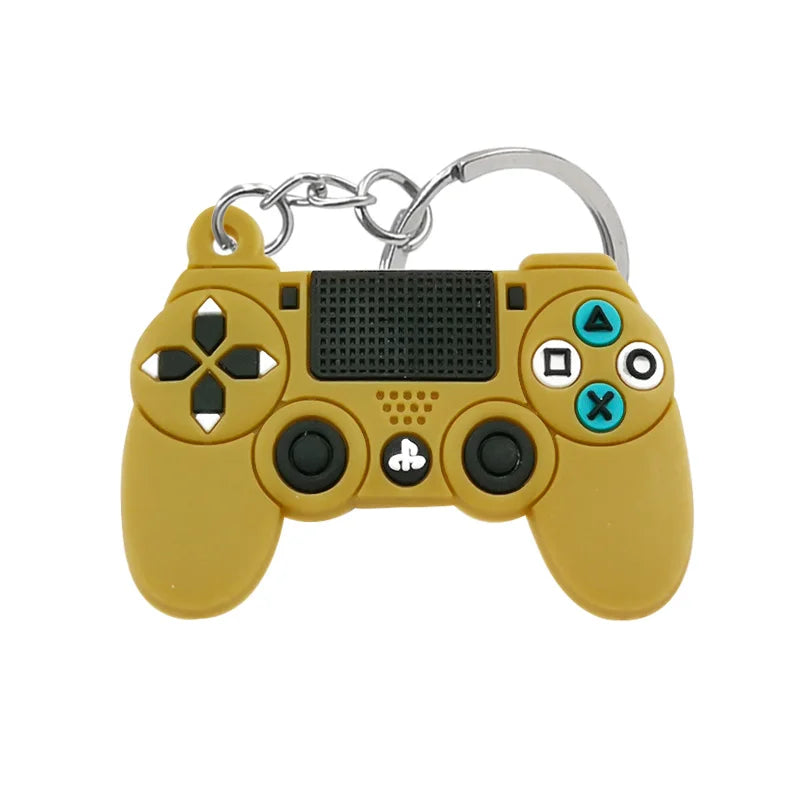1PCS PVC new style Game Machine Keychain & Keyring Cute Gamepad Joystick Key Chain additional angle