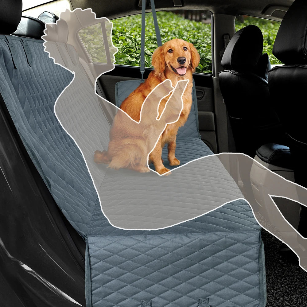 PETRAVEL Dog Car Seat Cover Waterproof Pet Travel Dog Carrier Hammock Car Rear Back S alternate view