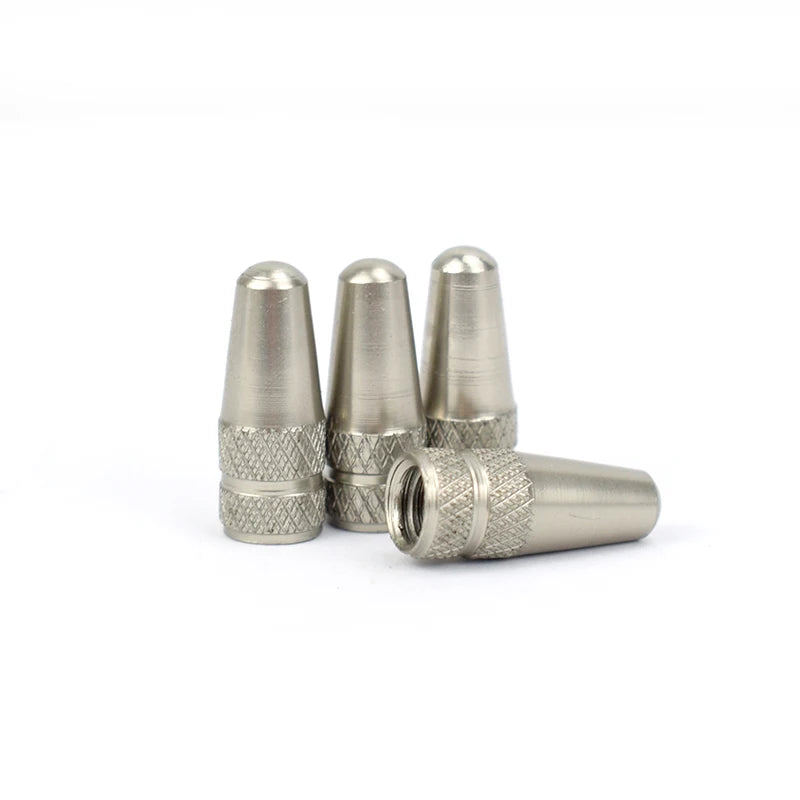 Aluminum Alloy Bicycle Tire Valve Cap Protector for Presta Valve close-up view