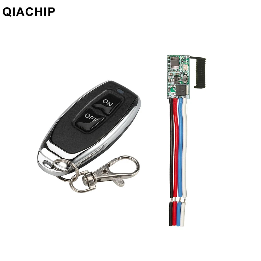 433MHz Wireless Remote Control Switch with LED Remote additional angle