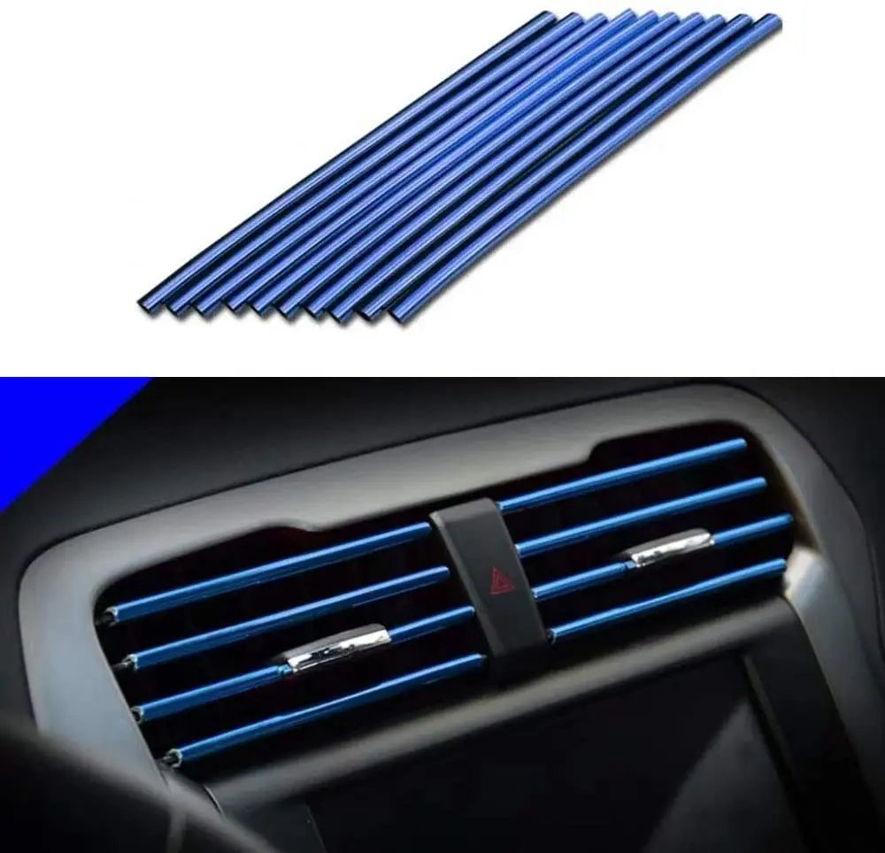 U-Shape Car Air Vent Trim Strip PVC 10 Pcs alternate view