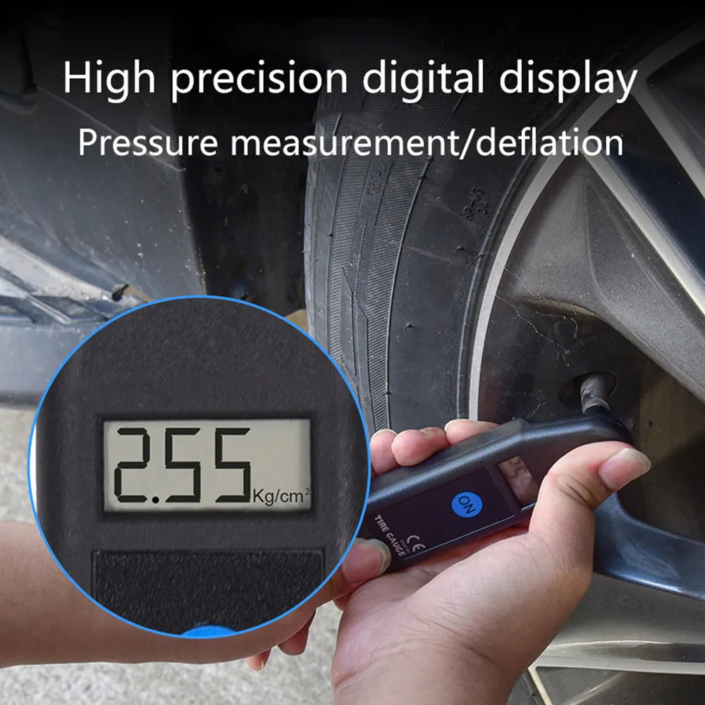 TG101 Digital Car Tire Pressure Gauge | LCD Display with PSI/KPA/BAR/KG/CM2 additional angle