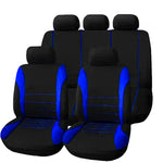 Car Seat Cover Set Polyester Four Season Universal 9 Piece detail view