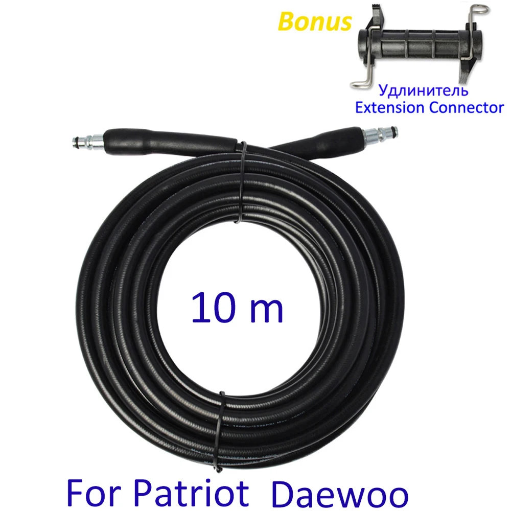 10m High Pressure Car Washer Water Cleaning Hose | Heavy Duty Extension Hose for Patriot detail view