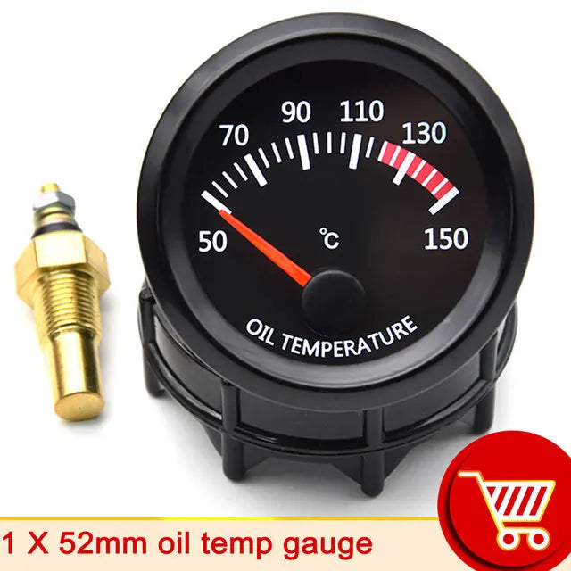 AD 52mm Car Gauge Set | Boost Water Oil Temp Pressure Voltmeter Air Fuel Ratio EGT detail view