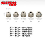 5PCS 32DP 48DP 64DP M0.6 3.175mm Metal Aluminium Pinion Motor Gear Set 12T-50T for 1/ alternate view