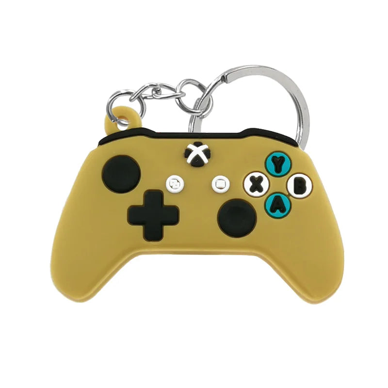 1PCS PVC new style Game Machine Keychain & Keyring Cute Gamepad Joystick Key Chain additional angle