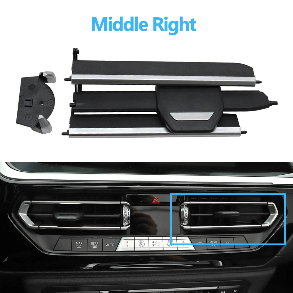 Car Middle Left Right Air Vent Grille AC Vent Slide Clip Repair Kit For BMW 1 2 3 4 Z4 X3 X4 Series F40 F44 G20 G28 G29 G01 G02