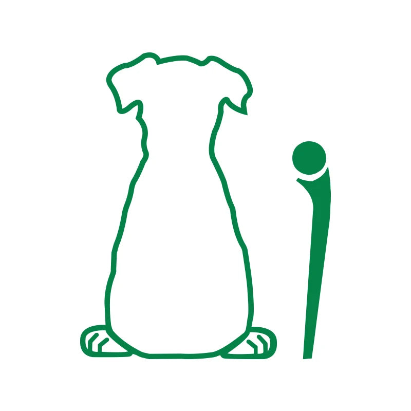 Funny Puppy Dog Decal for Car Rear Windshield Wiper | Die-Cut Vinyl Sticker detail view