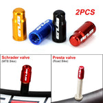2pcs GUB Aluminum CNC Bicycle Tire Valve Cap MTB Road Bike Tube Tyre Gas Nozzle Cover for AV FV Schr