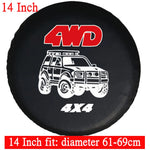 Auto Car Spare Wheel Cover | PVC Tire Protector for 14 15 16 Inch SUV close-up view