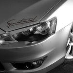 DSYCAR Car Sticker Sports Mind Body Headlight Personalized Light Eyebrow Decals | A additional angle