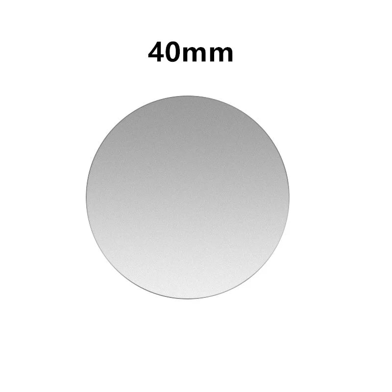 Not Magnetic Metal Plate For Car Phone Holder Universal Iron Sheet Disk Sticker Mount close-up view
