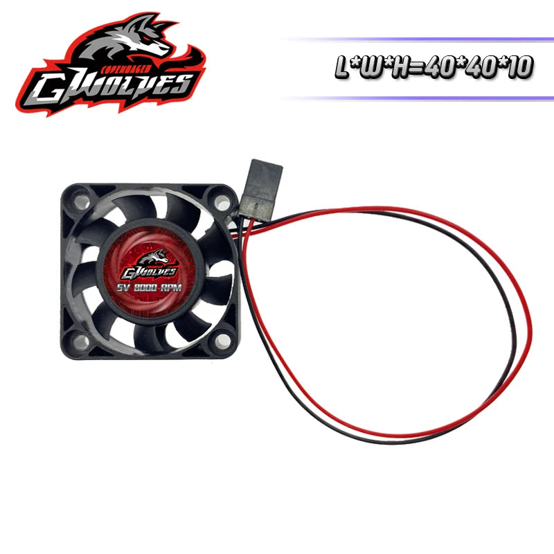 RC Fan 25/30/35/40mm 8000RPM 5V-7V DC ABS Futaba Plug additional angle