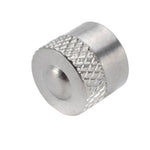 DSYCAR 4Pcs/Lot Aluminum Knurling Tire Valve Stem Caps | Dustproof Car Air Valve Cover close-up view