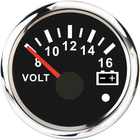 52mm 2 Inch Marine Boat Gauge Set | Oil Pressure Water Level Fuel Temperature Voltmet alternate view