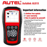 Autel AL619 AL519 OBD2 Scanner Car Diagnostic Tool Code Reader Automotriz ABS,SRS Automotive EOBD Diagnostic Scanner Scan Tool