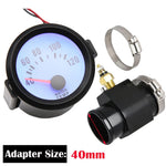 52mm Blue LED Water Temp Gauge | Universal Racing Radiator Sensor Kit detail view